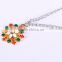 2016 new style Zinc alloy Christmas Crystal snowflake necklace
