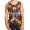 Men's Sublimation Tank top/Digital printing singlet/3d printing top