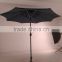 Offset Middle column Patio Umbrella with solar LED light