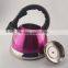 2.5L high quality stainless steel water kettle with colorful coating