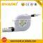 2016 New Premium High Quality Retractable Micro Usb Data Cable Sync Data and Charging Usb Cable for Samsung and IPhone 6s/6splus