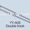 double metal hook small metal hooks metal hanging hooks for super market shelf