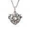 Wishing Ball Pregnancy Baby Diffuser Locket Heart Pendant Necklace
