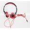 Fashion design stereo Headphone, foldable headphone, high quality mobile headset, mobile phone use headphonecolorful headset