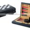 2 In 1 Foldable PU Leather Chess Table And Backgammon Board Case