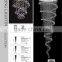 Modern Hall Spiral Crystal Chandelier, Spiral Chandeliers for Hotel Quality Choice