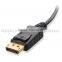 Black Mini DisplayPort/ DP Male To VGA Female Cable Converter Adapter