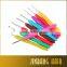 Wholesale knitting needle crochet hook aluminum and plastic crochet hook set for crochet knitting