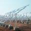 Screw pile system for solar panel installation