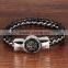 2016 Hot Selling Product Men Cross Cancer Leather Bracelet