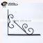 Beautiful decorative wall brackets Heavy duty L corner flat steel shelf bracket