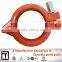 Concrete pump spare parts, Forging Sany concrete pump steel pipe Coupling, DN 125 5--1/2' Bolt