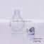 Rose Shape Perfume Liquid Empty Glass Bottle 0.5oz
