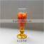 300ml clear glass iced tea drinking glasses with short stem