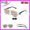 CAT eye women sunglasses METAL frame glasses female brand Golden half frame sun glasses                        
                                                Quality Choice