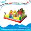 Commercial outdoor inflatable bouncer castle with slide for sale