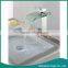 Single Handle Brass Clear Glass Waterfall Faucet for Bathroom Basin