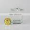 good transparent glass bottle perfume with golden cap