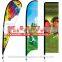 Professional wholesale rectangular beach flag pole