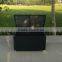 Functional Aluminium KD structure rattan storage box with wheel