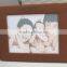Custom Pu leather wooden photo frame Luxury genuine leather photo frame