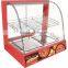 glass food warmer display showcase, factory price commercial warmer showcase
