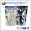 resealable stand up transparent aluminum foil packaging bag printing