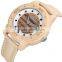 SKONE 9426 Japan movt leather band luxury tense wood watches