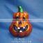 Terracotta hanging ceramic pumpkin light halloween