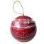 Nice Ball shaped tin box Christmas gift tin box