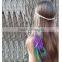 Hair Band Stretch Feathers Boho Chic Hippie Festival Gypsy Tribal Bohemian