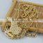 chinese gold zodiac horse pendant