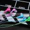 Factory price beautiful led earphone, super bass earphone with mic