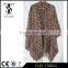 leopard printed custom printed bulk scarves wholesale cotton acrylic scarves