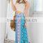 Loose-fit floral patterned maxi skirt with high side splits women clothing 2015                        
                                                Quality Choice