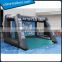giant cube inflatable soccer shooting,inflatable soccer dart game for outdoor play