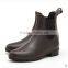short overshoe black ladies neoprene gumboot pvc rain boot ankle