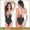 Women Sexy Thin Cozy Spandex Nylon Halter Slimming Swimsuit 5 Colors