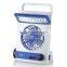 Led solar fans with led light portable mini cooling solar fan