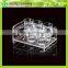 DDW-S040 ISO9001 Chinese Factory Made SGS Test Crystal Clear Plastic Cup Holder Tray for Wine Bars