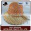 Bright selling bucket shape straw boater cap hat