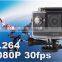 W9 12MP HD 1080P 30fps Sports Camera 2.0 Inch LCD Screen Waterproof Action Camera Mini DV Built-in Wifi