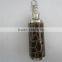 1oz stainless steel hip flask with leathered
