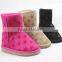 Kids boots shoes wholesale snow boots star print fur boot slippers indoor slippers