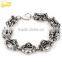 wholesale lobster claw clasp gunmetal skull bracelet meaning