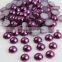 Colorful ABS flat back half round pearl