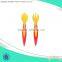 Baby Products Food Grade Heat Resistance Colorful Thermal Silicone Baby Spoon