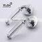 3 inch polished chrome finish clear wooden furniture bedroom door glass knobs