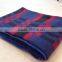 2016 most comfortable thick grey cotton hospital tartan blanket