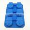 Promotional gift 6 Cups snowman shape Silicone Cake Pan Mold